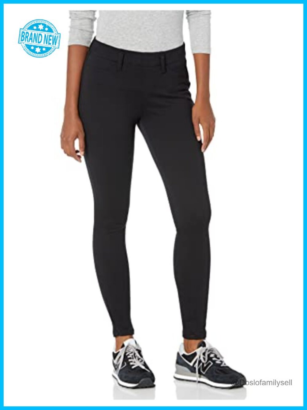 Women's Mid Rise Stretchy Pull-On Knit Jegging Skinny Fit
